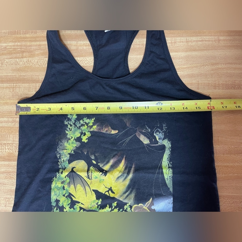 Disney sleeping beauty black cotton blend tank top women’s size L Disney Disney - Picture 6 of 13